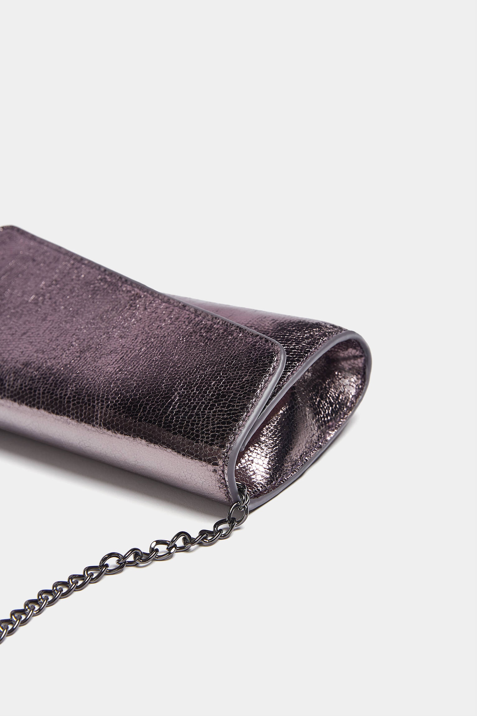 Mini bolsa transversal metálica - cobre