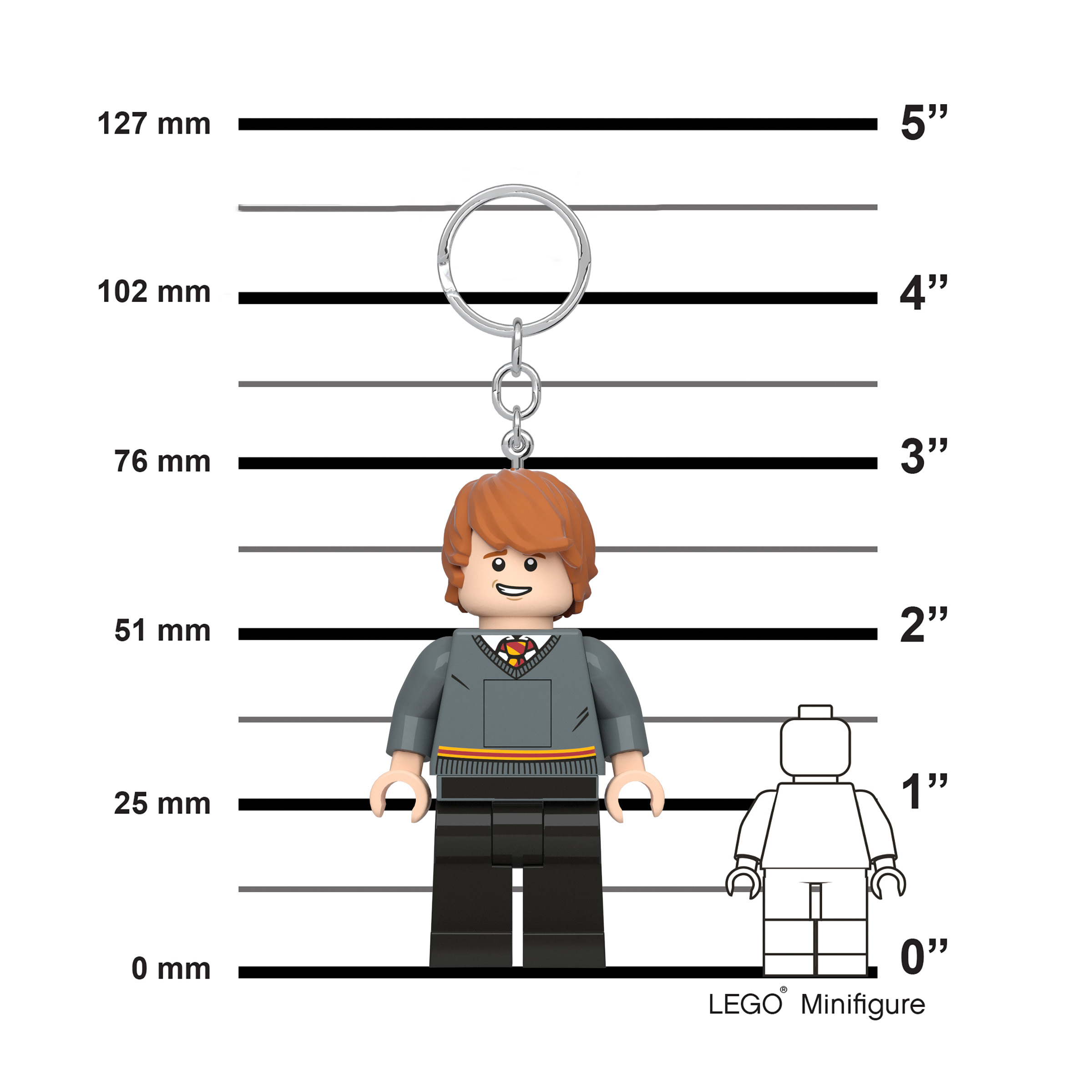 Chaveiro iluminado Ron Weasley™ 5007907