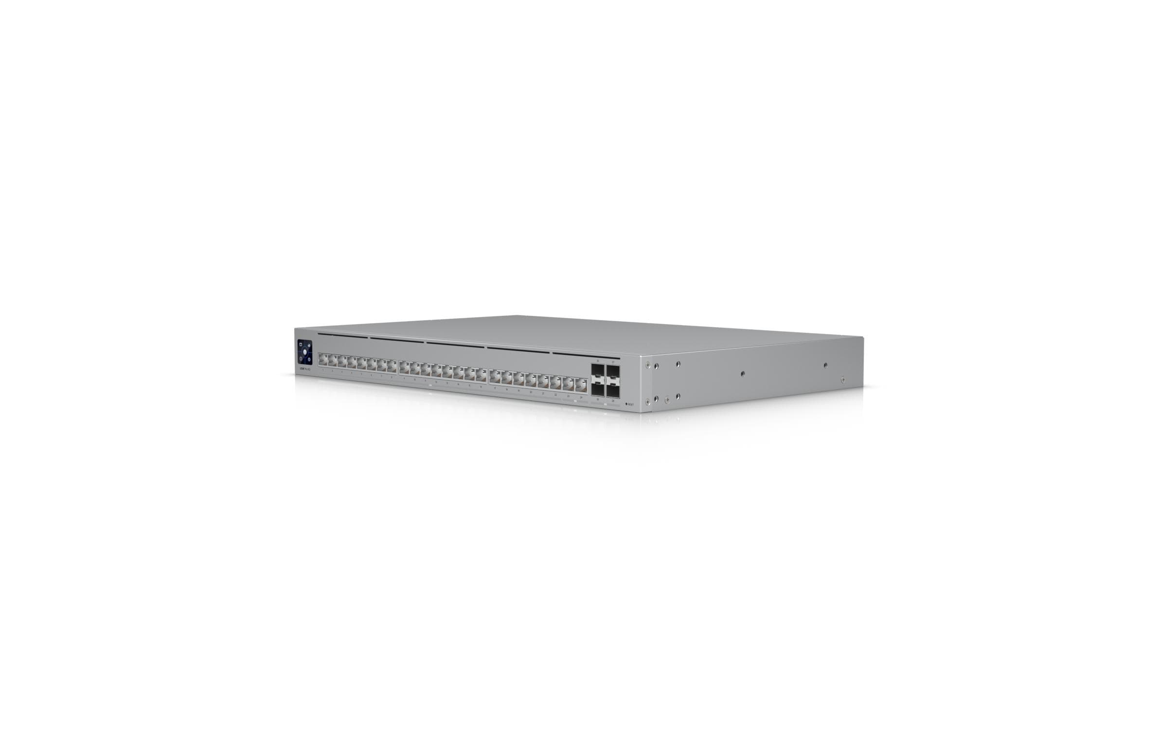 Switch Pro HD 24 28 Port<br>Leistungsfähiger 24-Port Layer-3-Switch mit 10G SFP+ Konnektivität und lüfterlosem Design