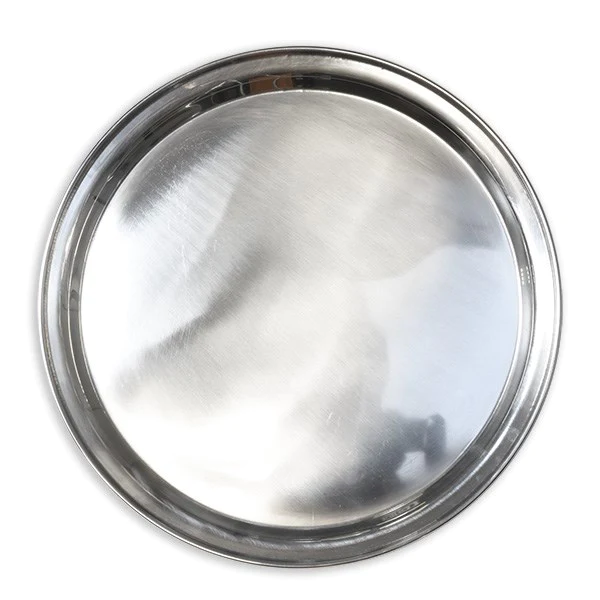 Plat de service rond en inox 36 cm Mathon