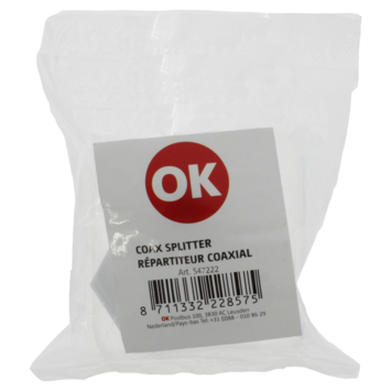 OK coax splitter TV wit
