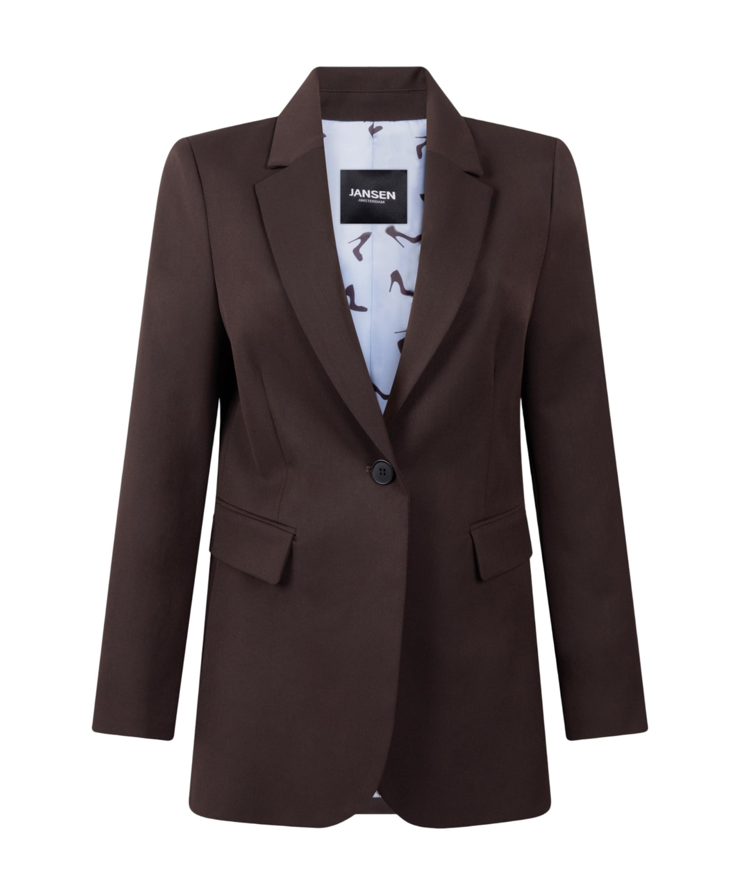 JANSEN Amsterdam Dames blazer bruin