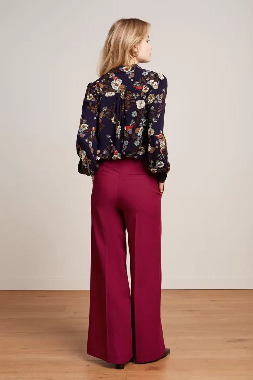 King Louie Chloe Marple pantalon in rumba rood