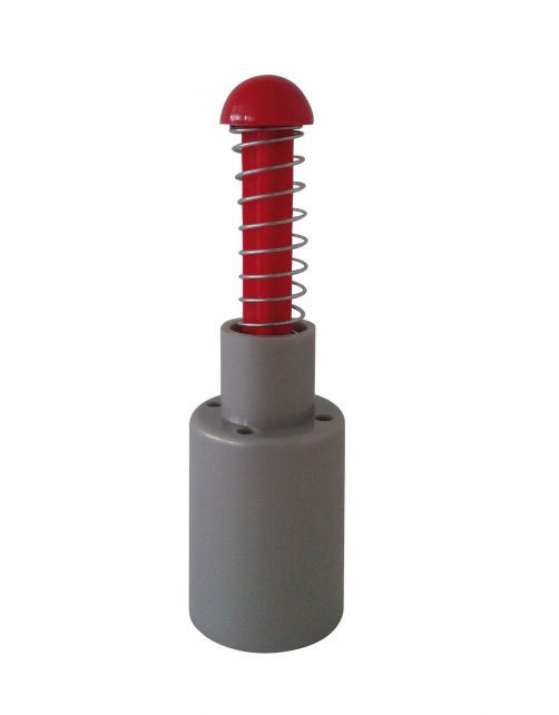 Nature Potpers - Kweekbenodigdheden - 4.5x4.5x14.5 cm Grijs Rood