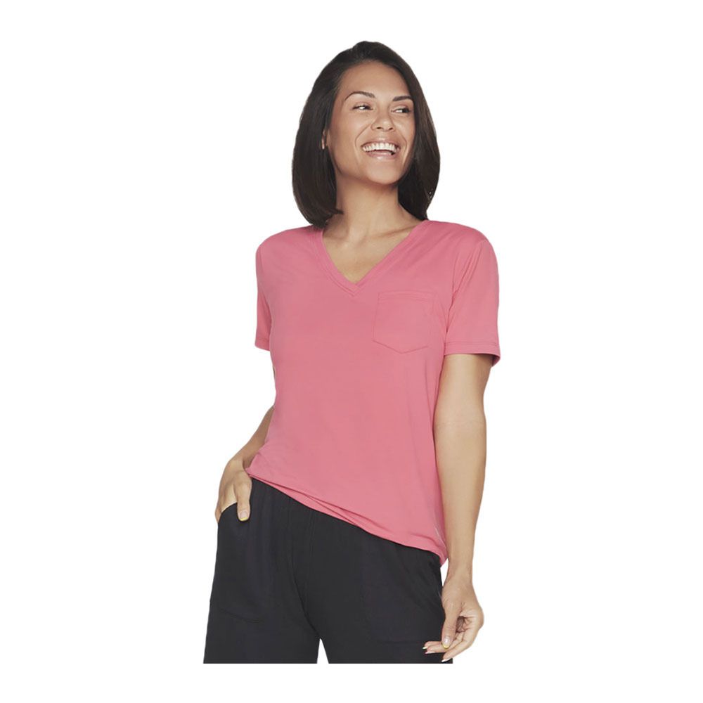 Skechers GODRI SERENE - Maillot Femme rouge/rose
