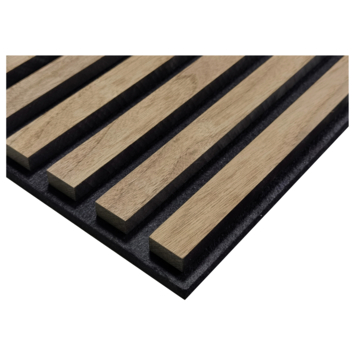 Lattenwand walnoot 260 x 52,6 cm dikte 22 mm
