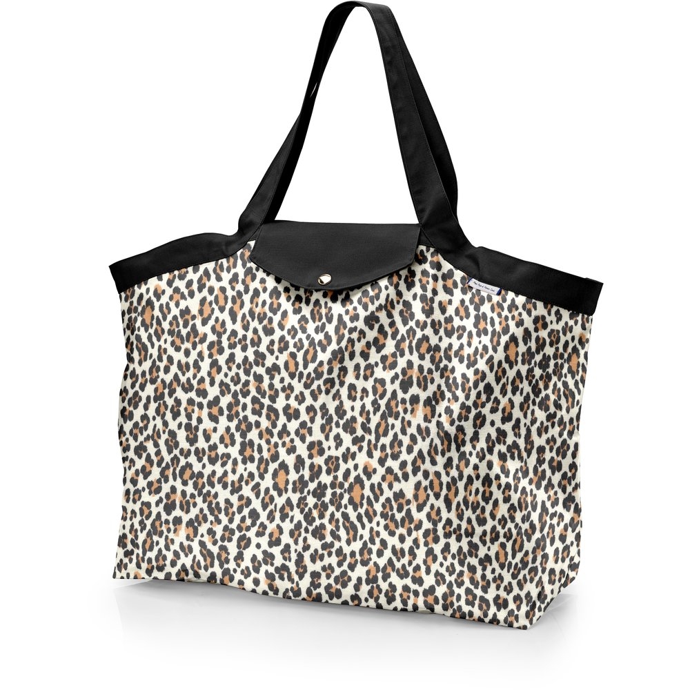 Grand Sac Cabas En Tissu Leopard