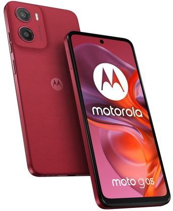 Motorola - moto g05 - Mobiele Telefoon - Zwart - Vegan Leer