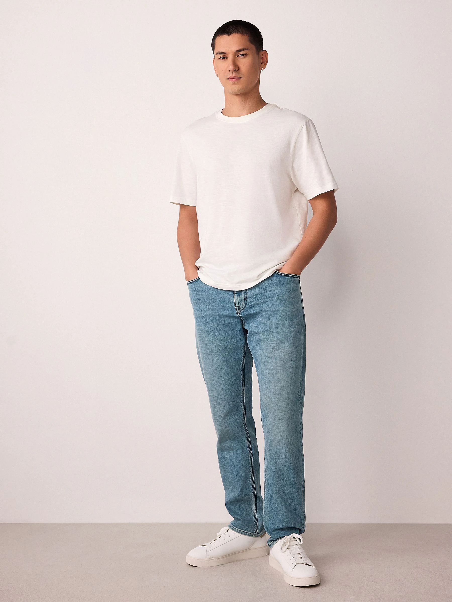 Lichtblauw - Slim Fit - Motionflex jeans