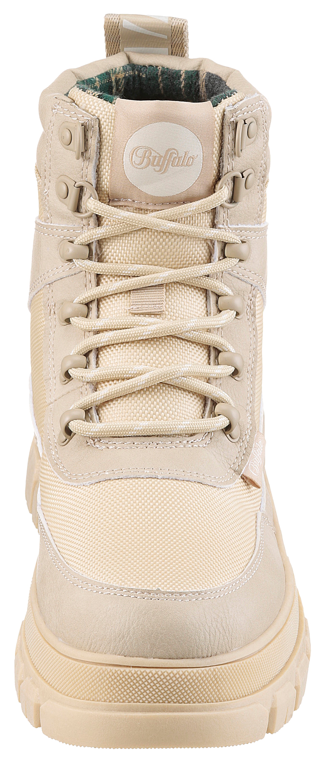 Buffalo Schnürboots »NOVA COM VEGAN«  , Stiefelette, High Top Sneaker, Plateauabsatz, mit Memory Foam