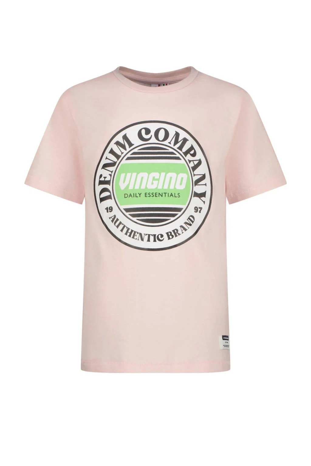 Vingino T-shirt Hefso met logo zachtroze