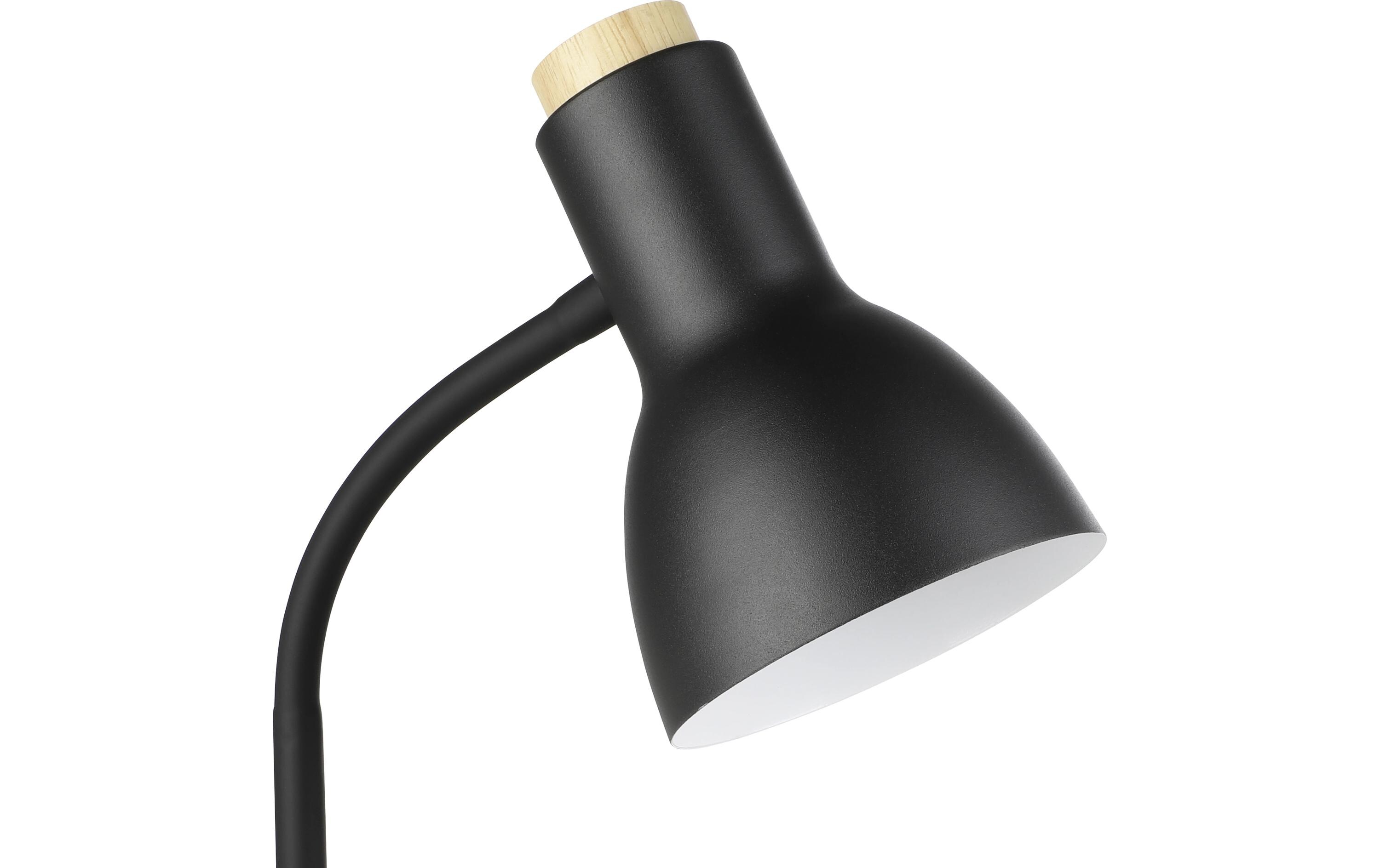 Tischleuchte VERADAL-QI LED 5.5W 3000K SchwarzLED-Tischleuchte mit Touchdimmer, kabelloser QI-Charger-Funktion und flexiblem Leuchtenarm