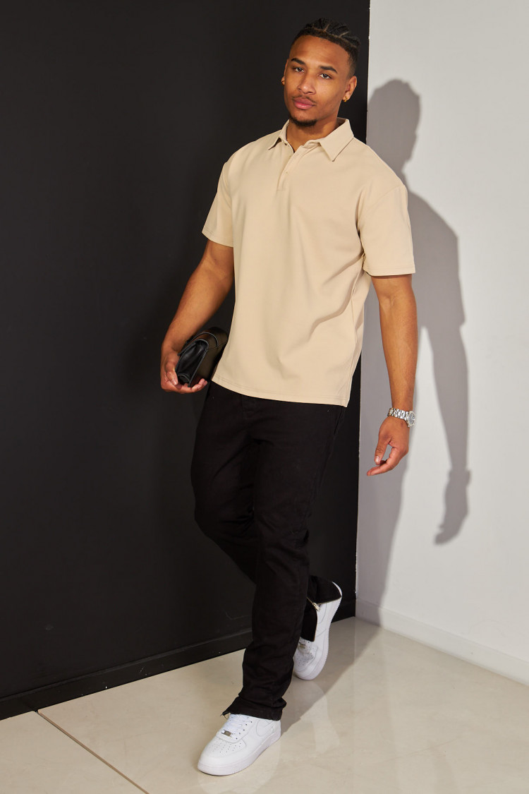 Polo basic beige