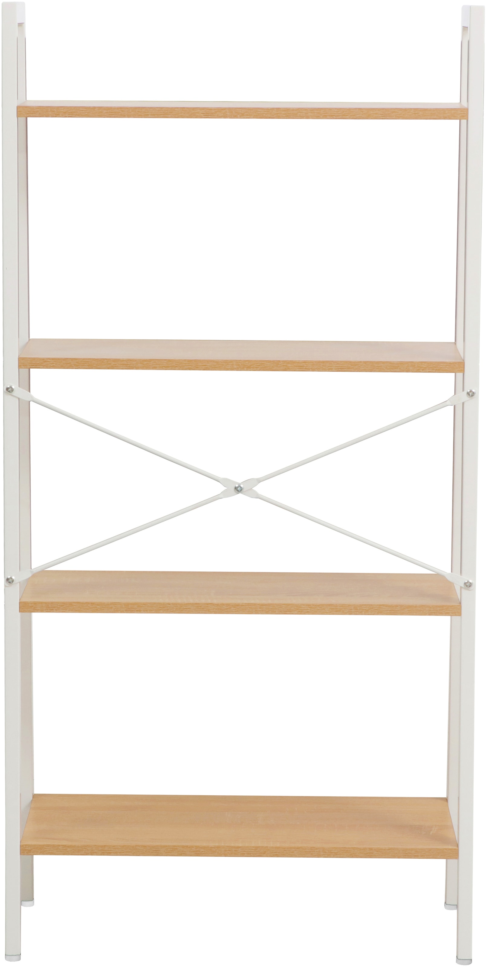 Home affaire Aktenregal »COWELL, Bücherregal,« asymetrisches Metallgestell, 64x130,5 cm, FSC®-zertifiziert