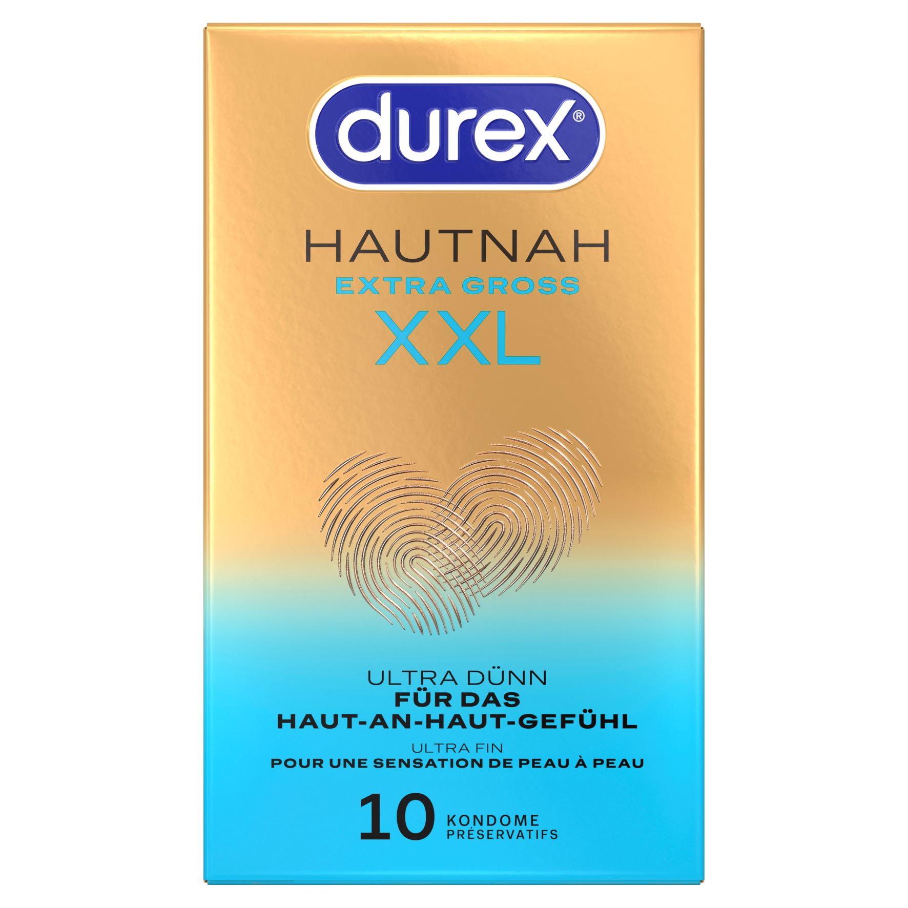 DUREX Hautnah Präservativ XXL 10 Stk
