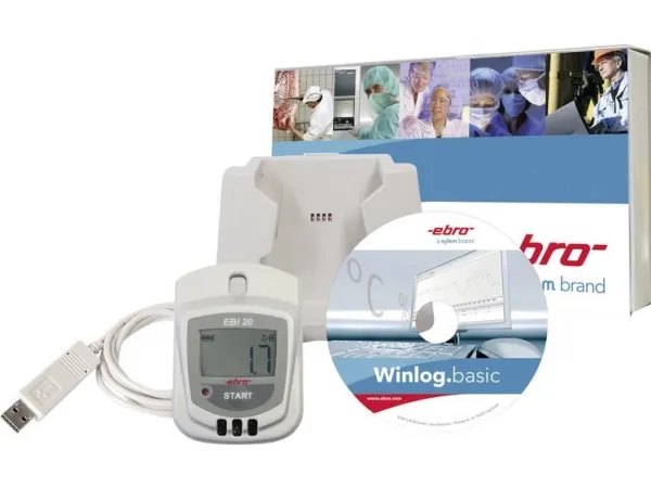 ebro 1601-0048-Z EBI 20-TH1-Set Multi-datalogger Mål Luftfugtighed, Temperatur -30 til  70 °C 0 til 100 % rF