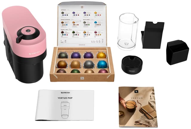 Nespresso Vertuo Pop kapselmaskine af DeLonghi ENV90.P (Candy pink)