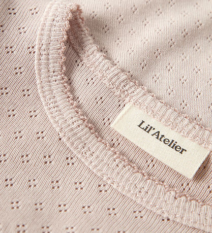 Lil' Atelier Body L/æ - NbfRachel - Peach Peitsche m. Lochmuster