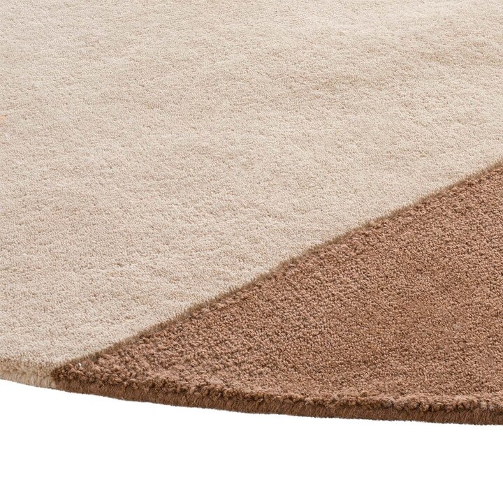 Rond wollen vloerkleed - Organix Roze/Beige 620