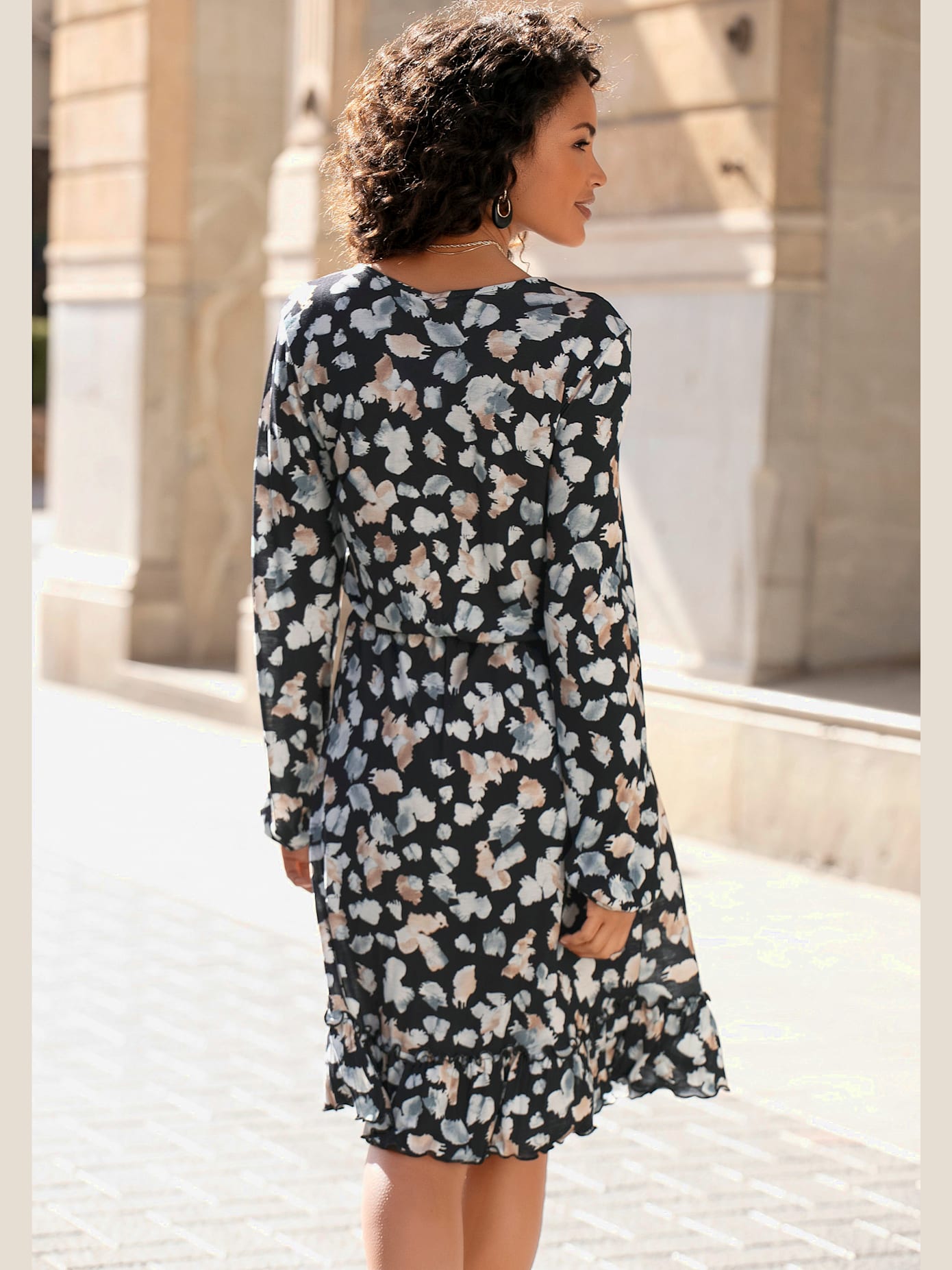 Robe en jersey robe à motifs en viscose