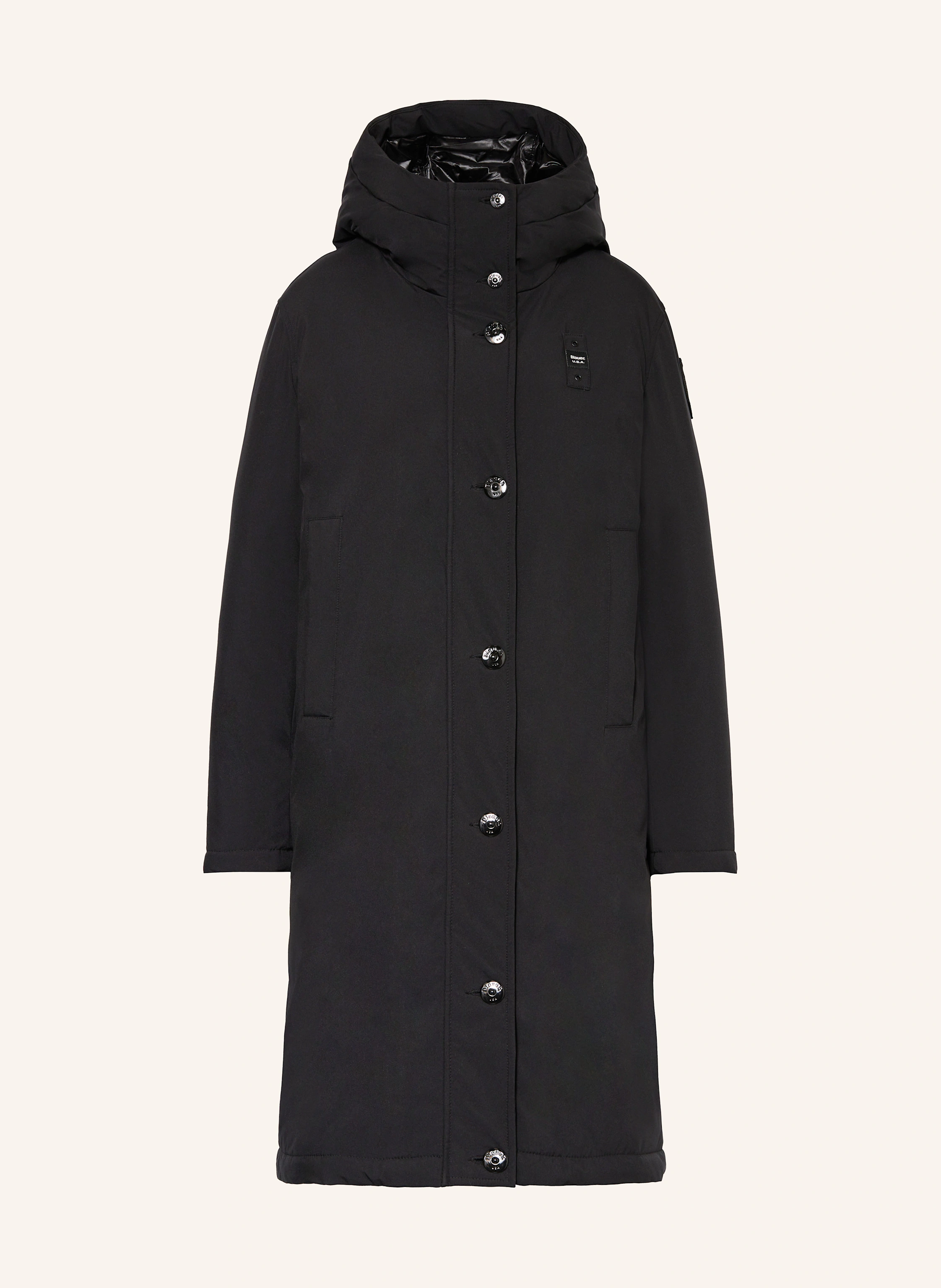 Blauer Daunenmantel CARMEN