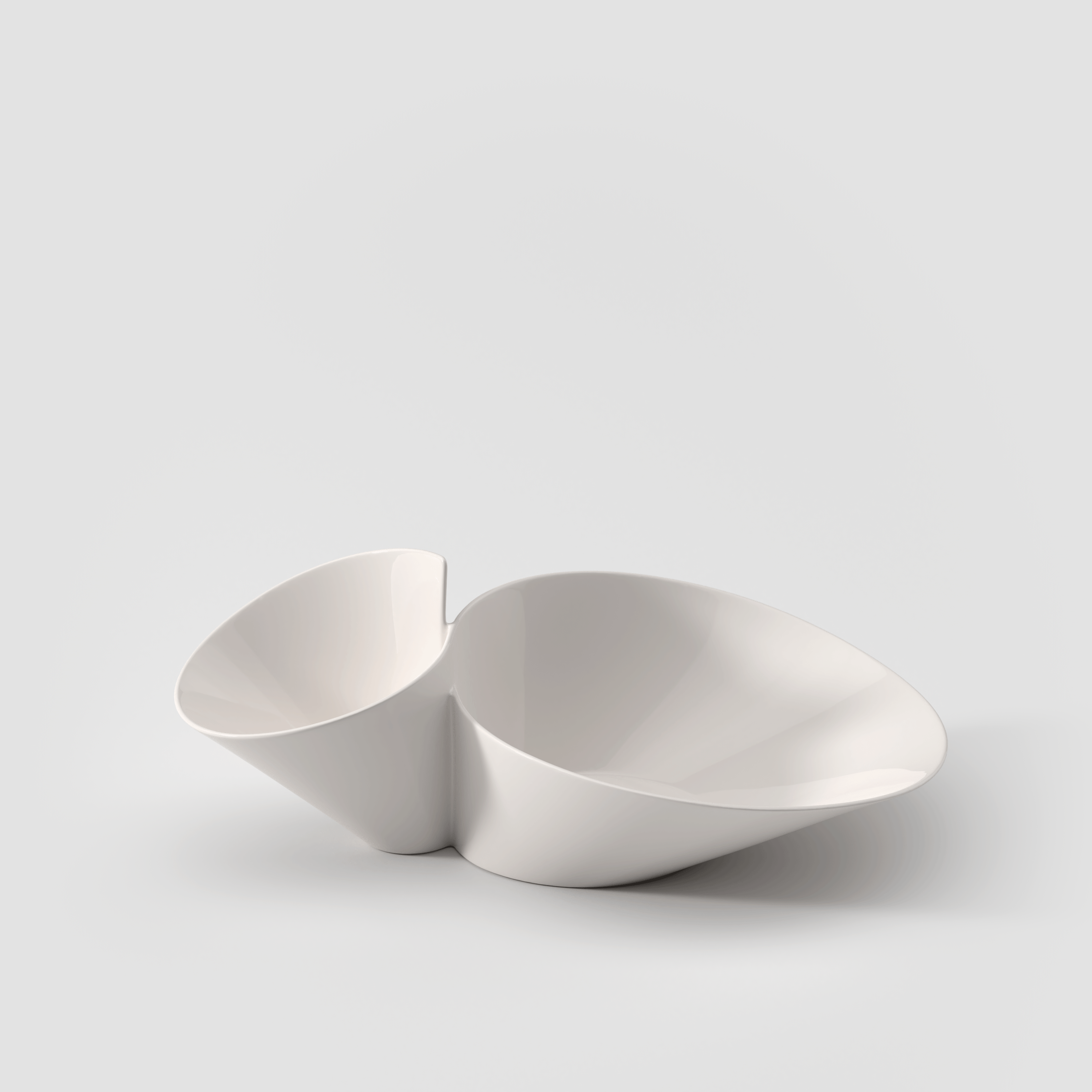 NewWave Decorative fruit bowl White, Premium Porcelain