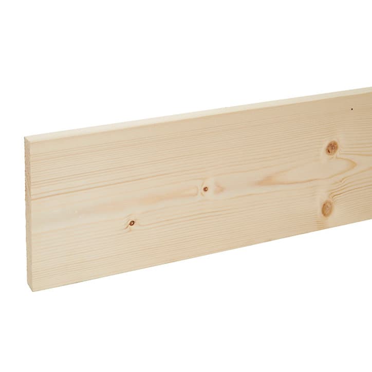 Planche rabotée 18 x 144 mm L.2,4 m (vendu par lot de 4)