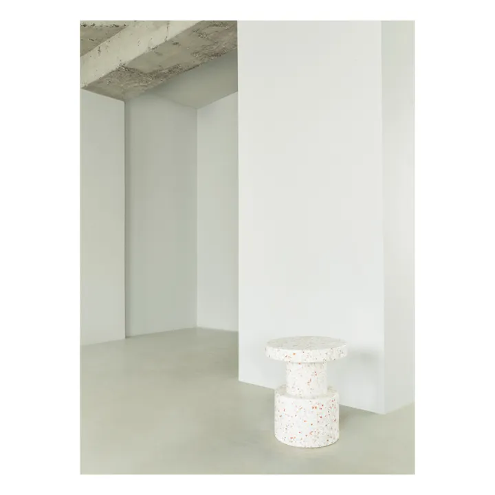 Normann Copenhagen Tabouret Bit en plastique recyclé | Blanc