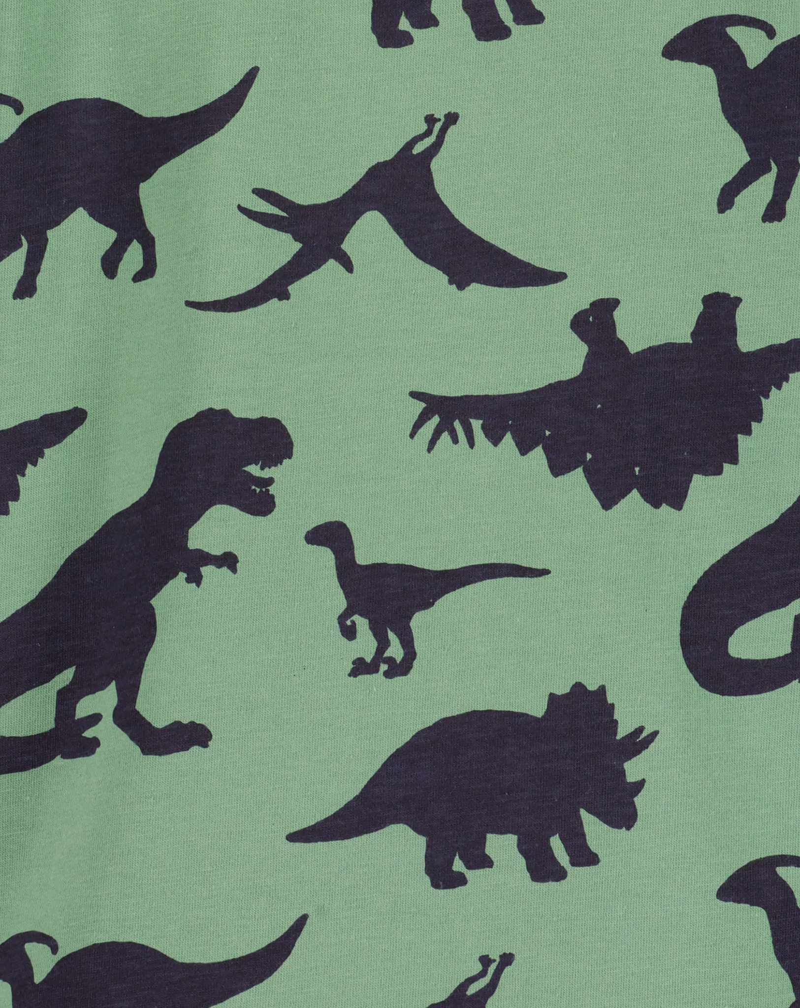 Langarmshirt DINOS AOP in dunkelgrün
