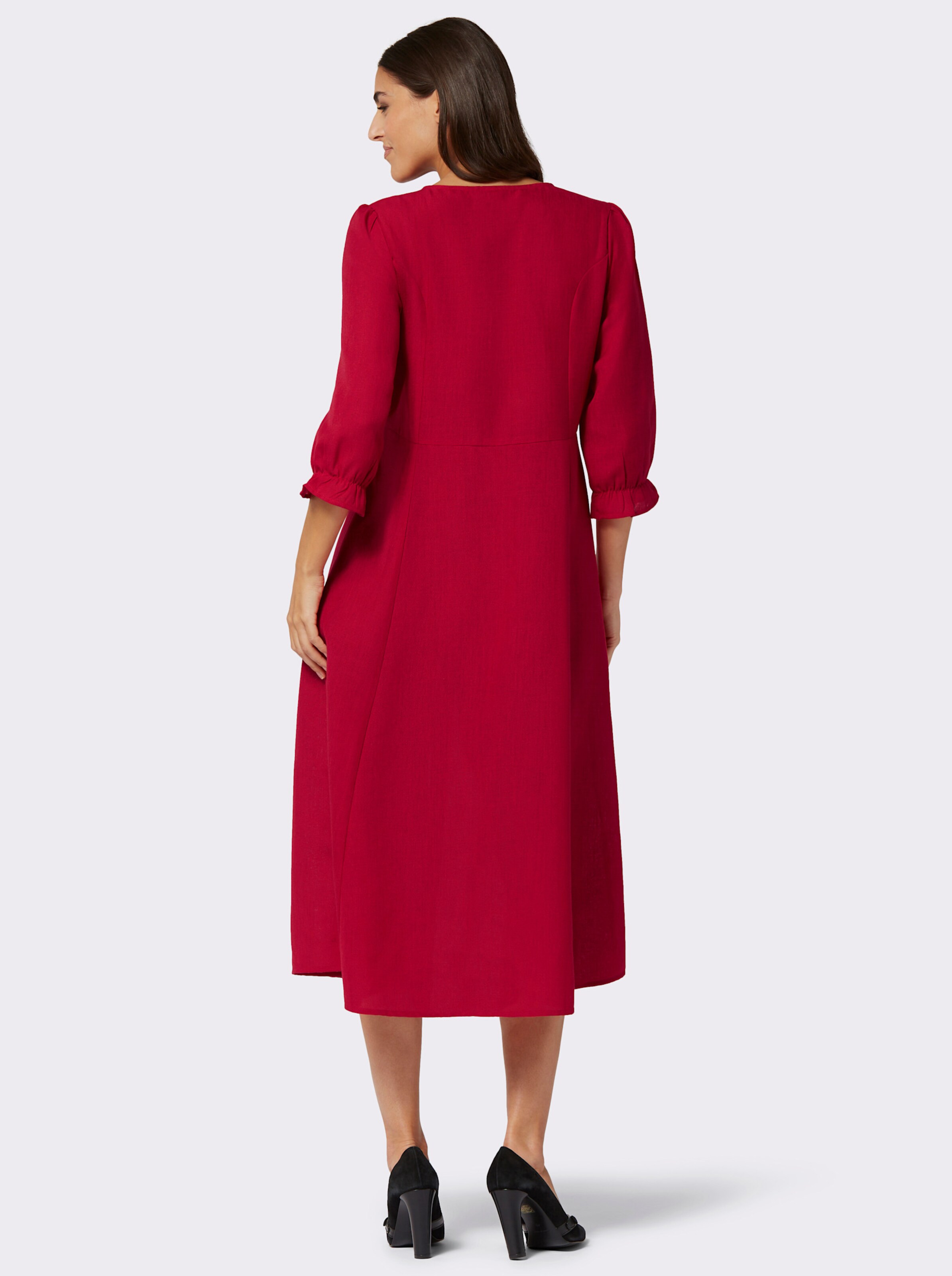 Trachtenkleid in Leinen-Optik
