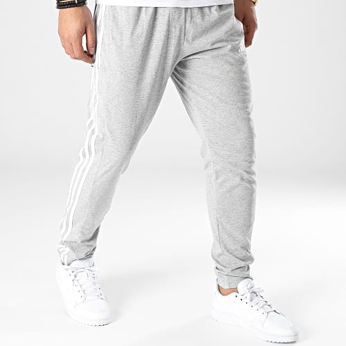 Pantalon Jogging A Bandes IC0046 Gris Chiné