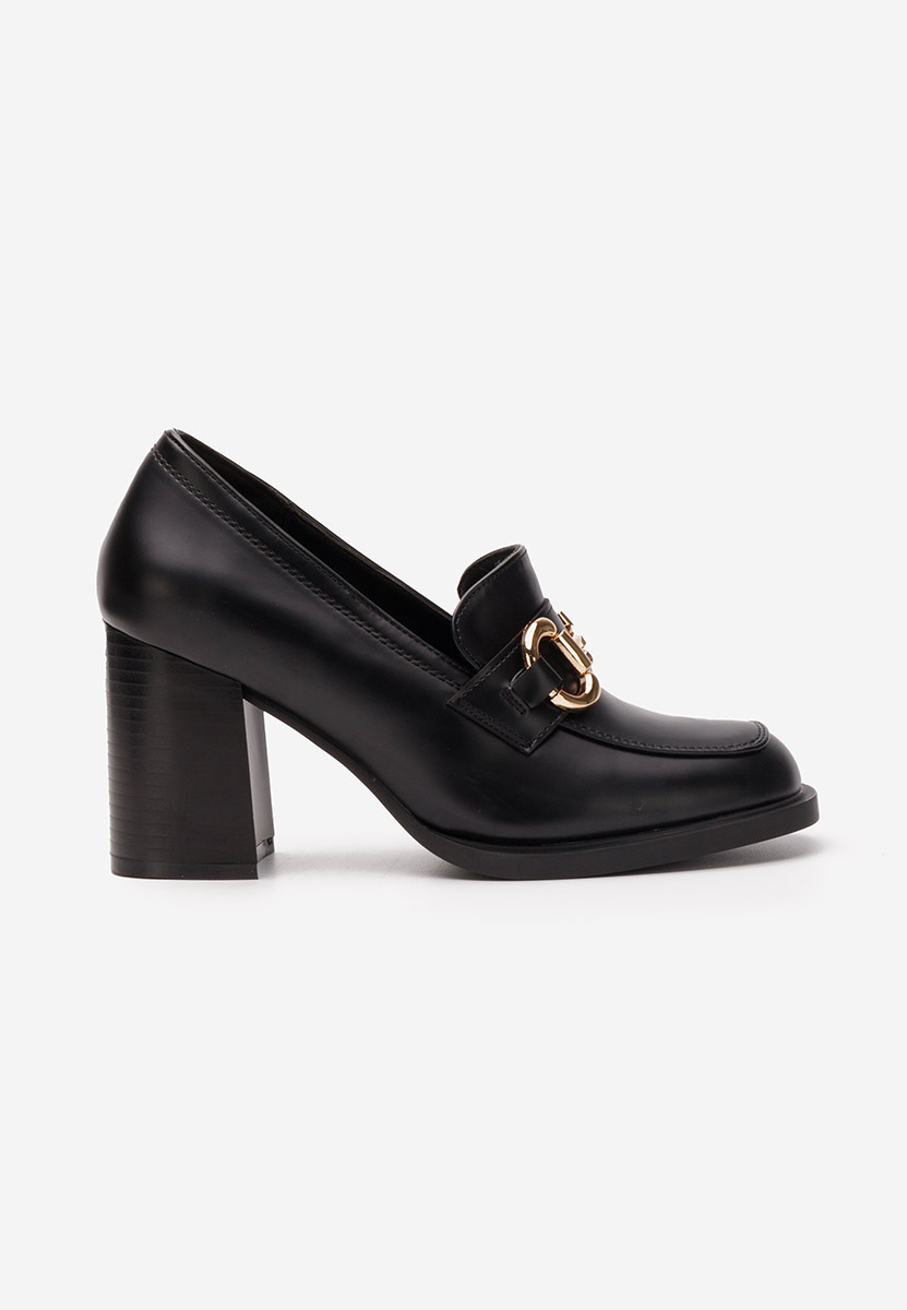 Mocassins à talon noirs Kyrenia