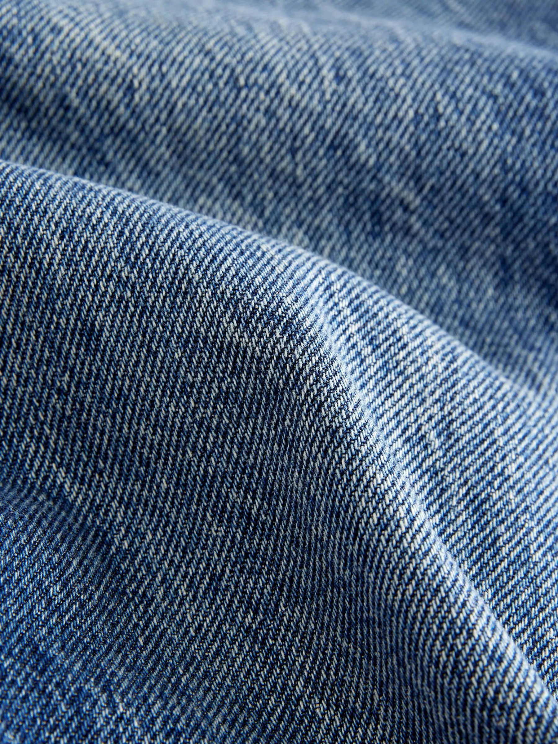 Blauw - Relaxte bootcut jeans van 100% katoen