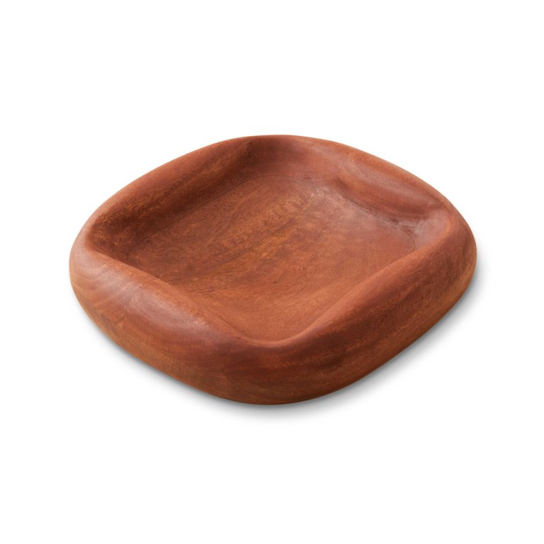 HKliving Mango hout fruitschaal 35x35