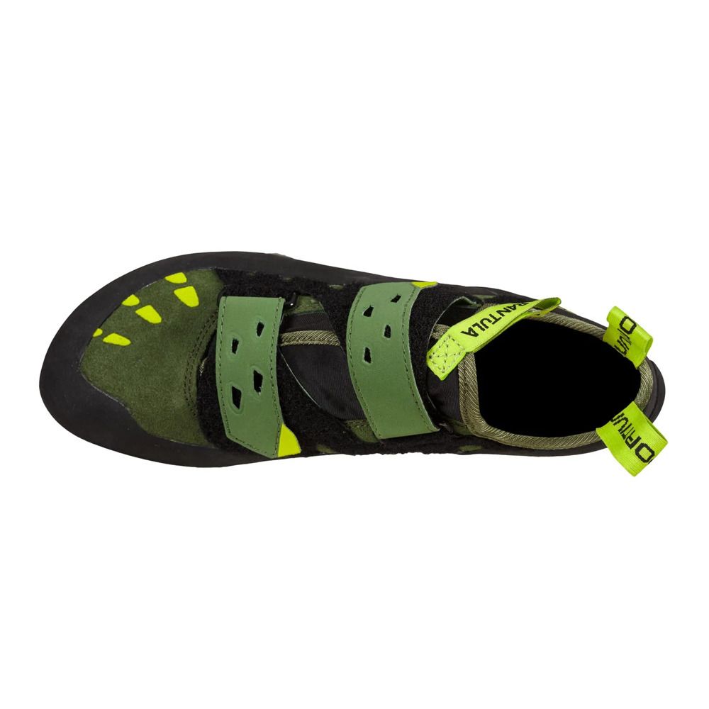 La Sportiva TARANTULA - Chaussons escalade Homme olive/neon
