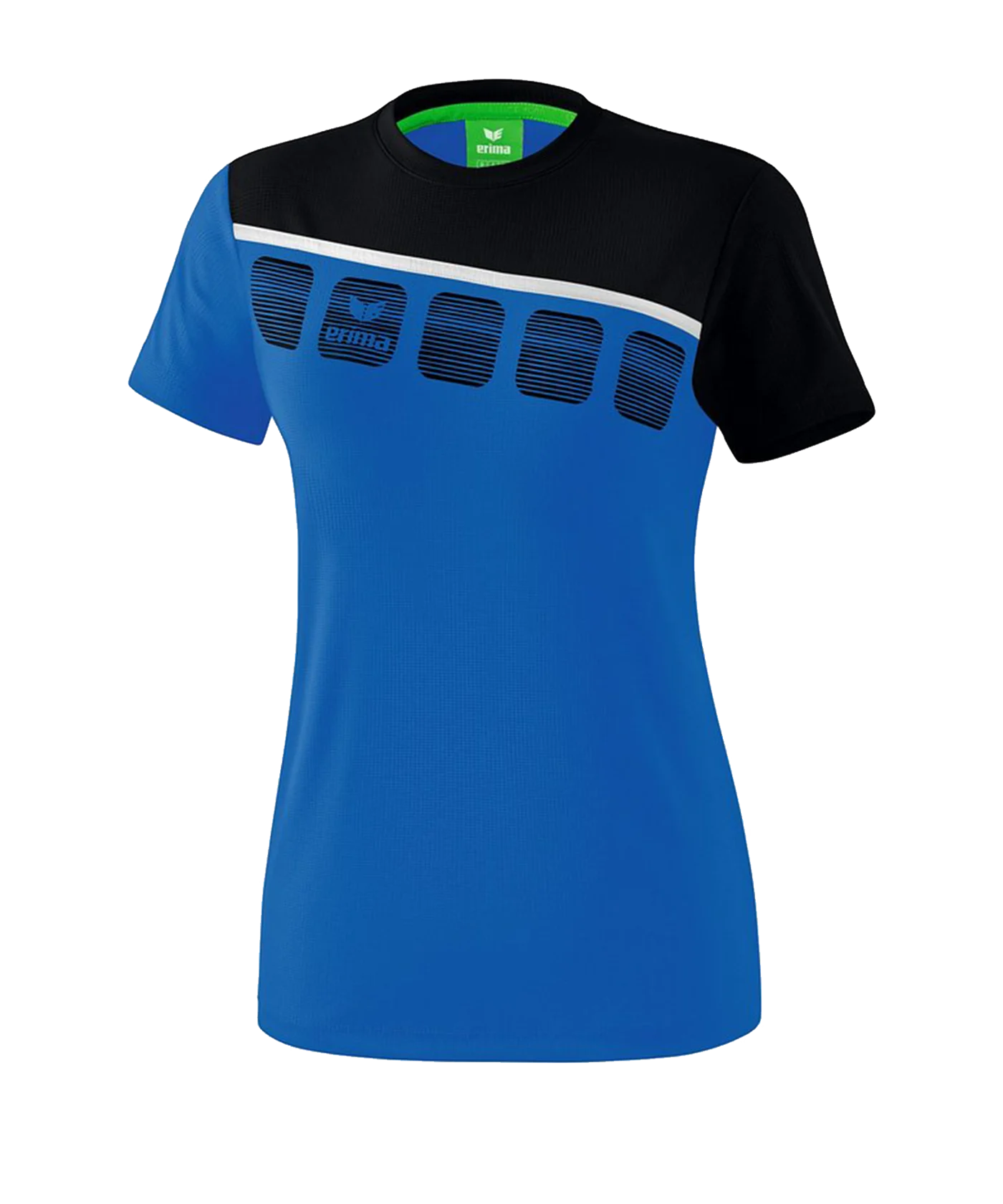 Erima 5-C T-Shirt Damen Blau Schwarz