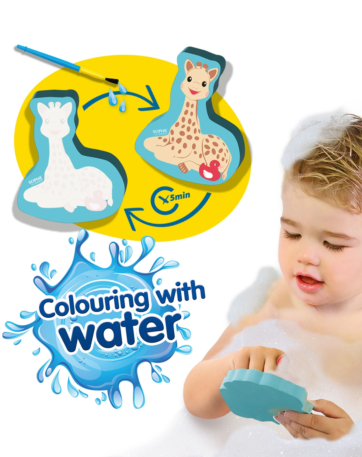 Badewannenspielzeug MALEN MIT WASSER - SOPHIE LA G
