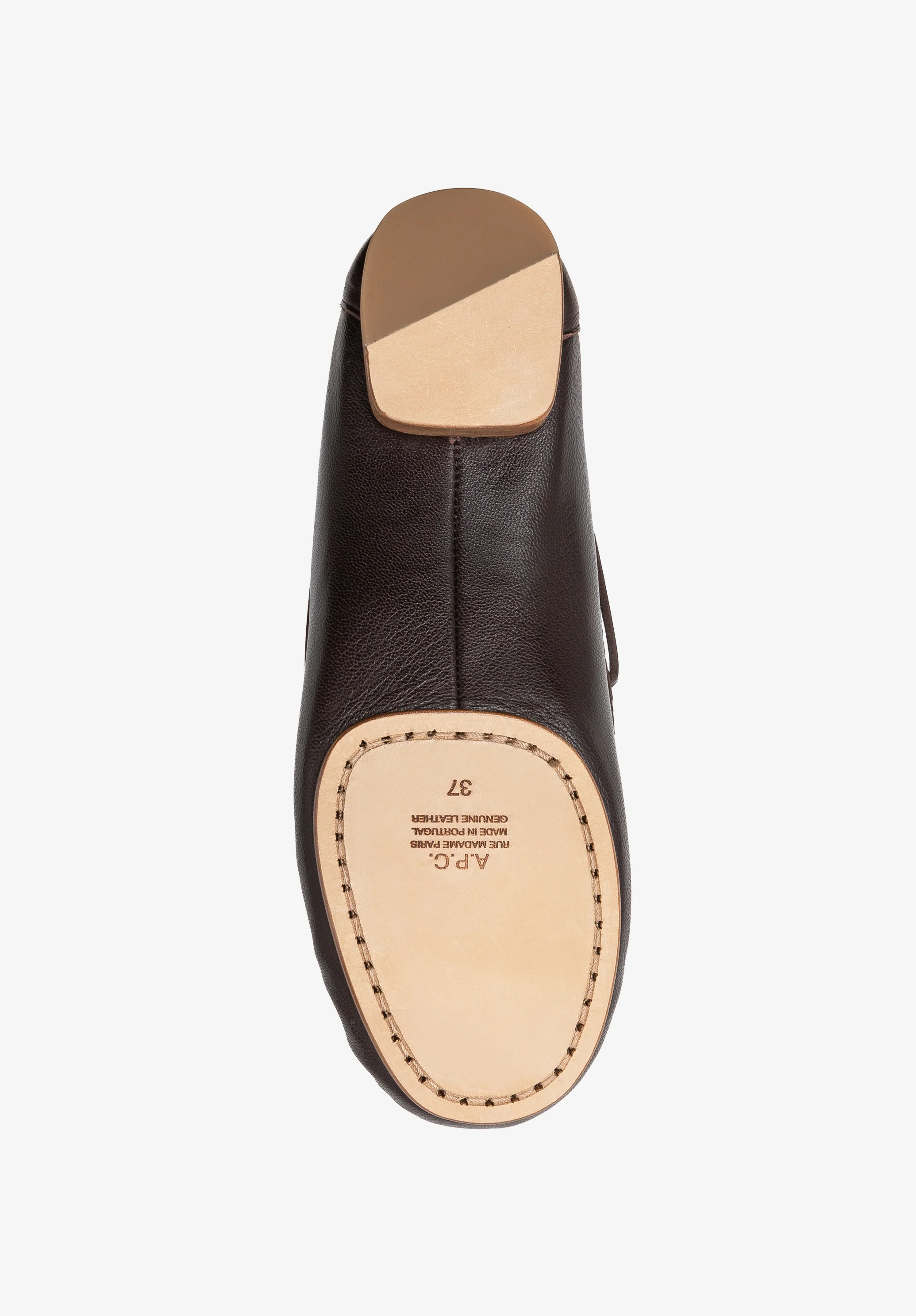 Chaussures bateau en cuir - Marron fonce