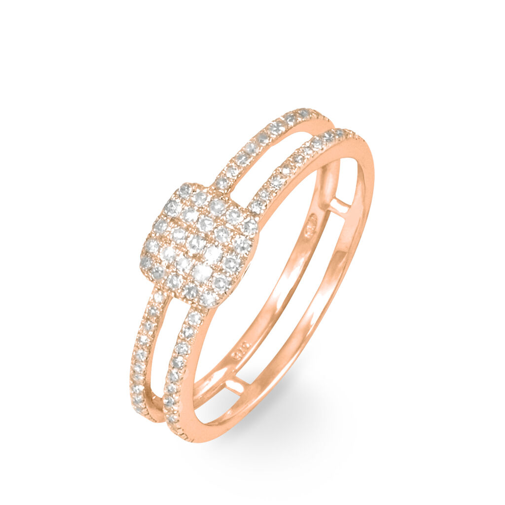 Bague Aude Or Rose Diamant