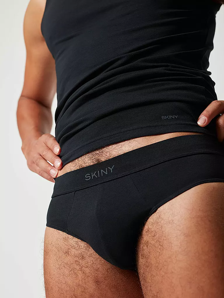 SKINY Brasil Slip Organic Cotton Deluxe Anthra schwarz