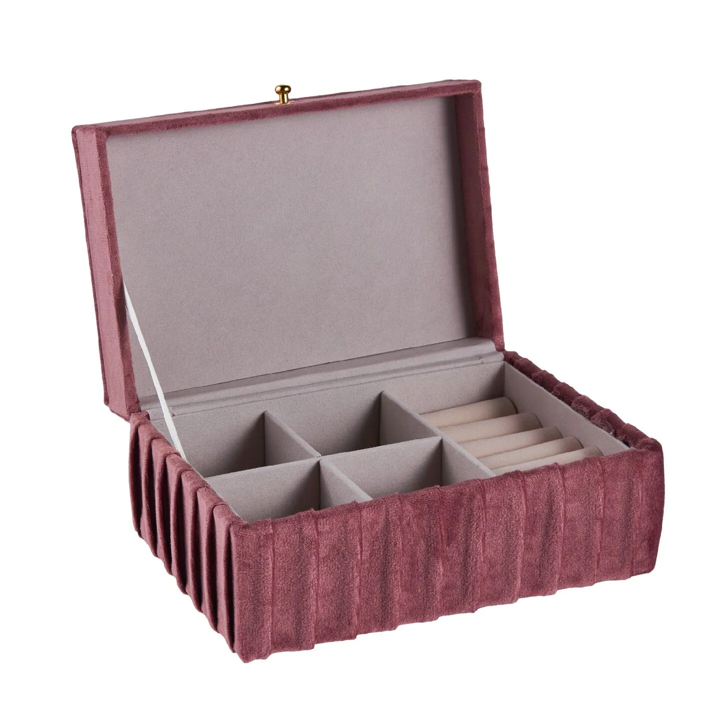 Schmuckbox Edel, dunkelpink, 18 cm