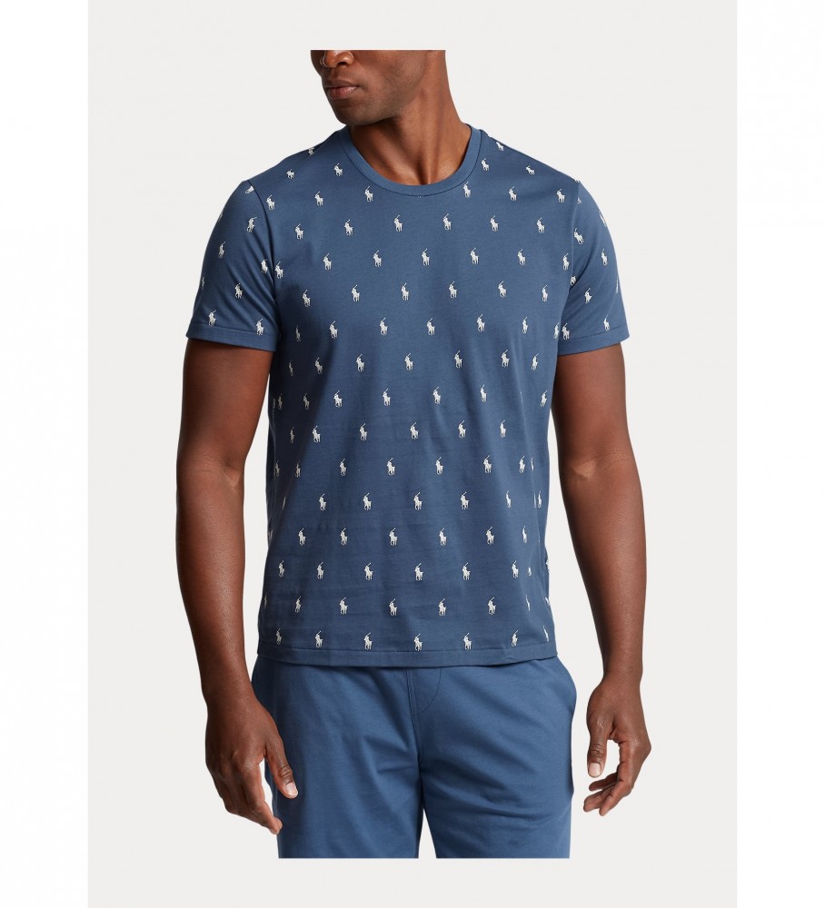 Camiseta Ralph Lauren Azul Estampada