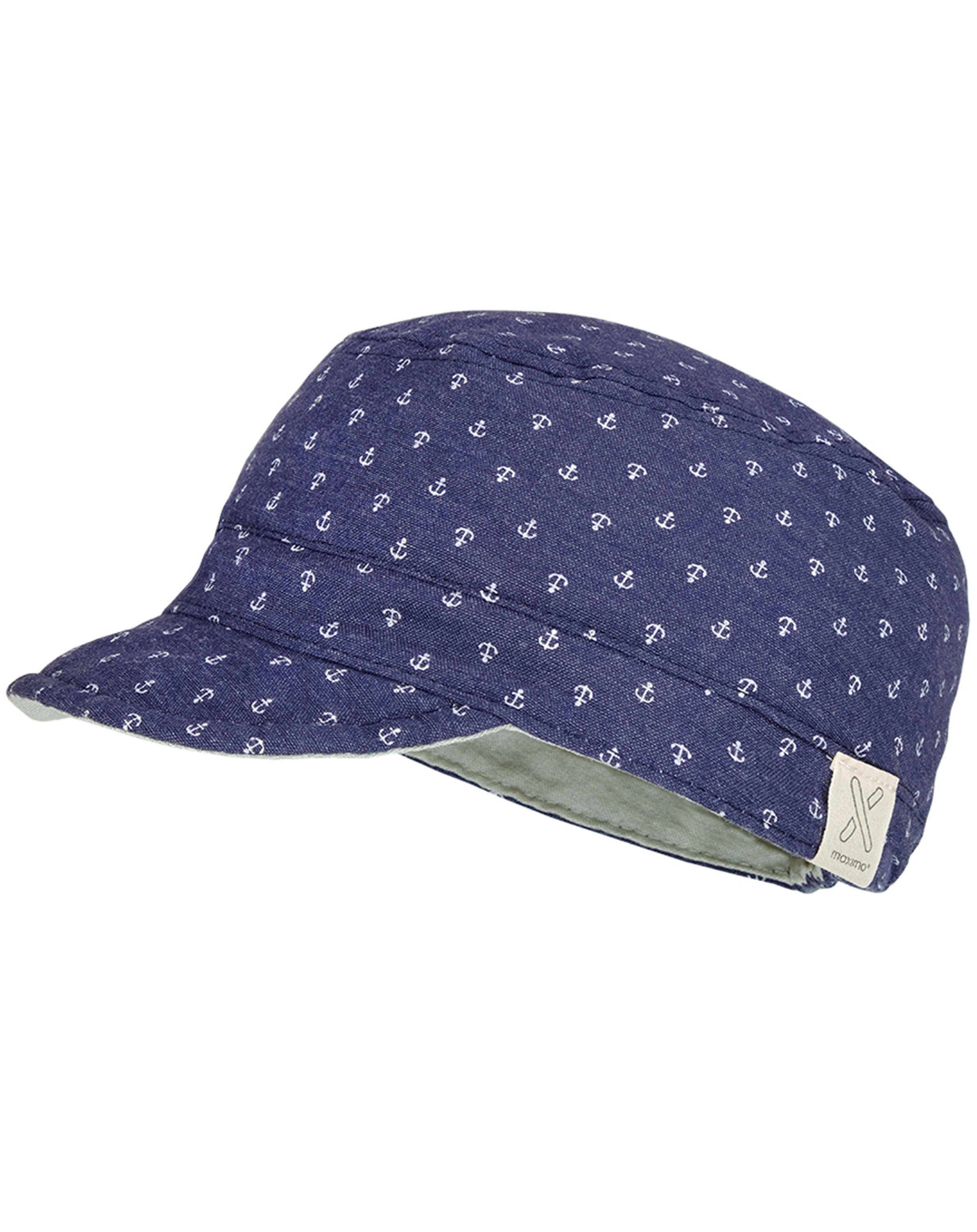 Tellercap ANKER zum Wenden in jeansblau