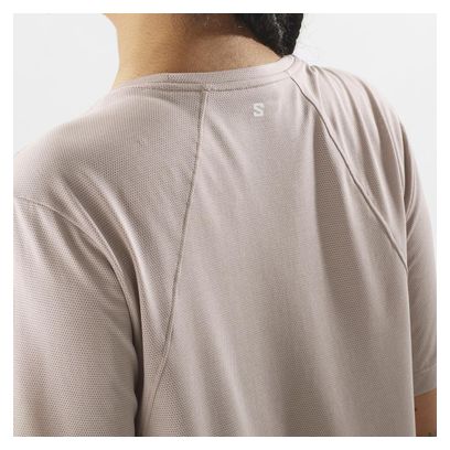 Maillot manches courtes Salomon SHKout Core Beige Femme