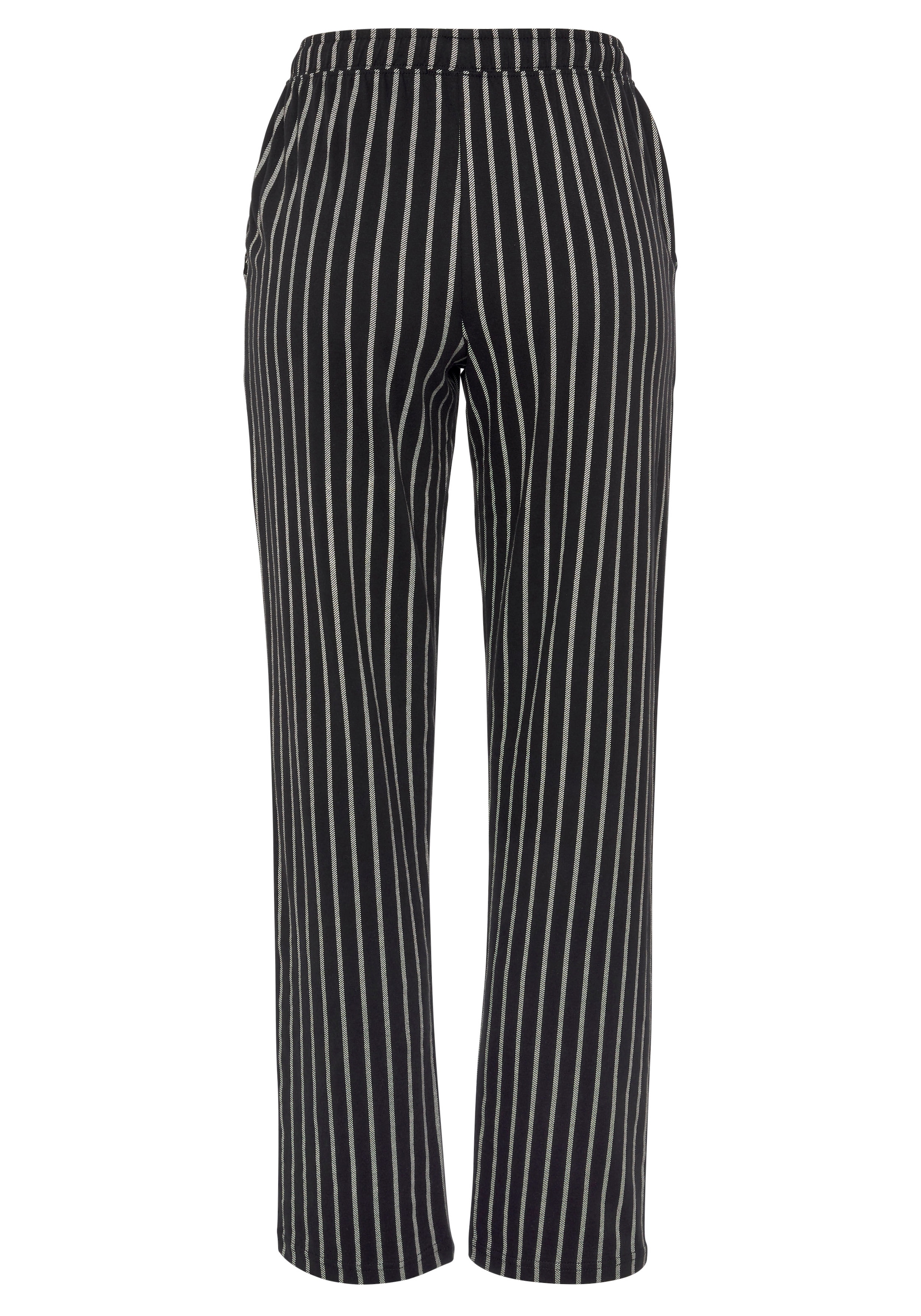 Vivance Dreams Pyjamahose  mit Schwarz-Weiss-Druck