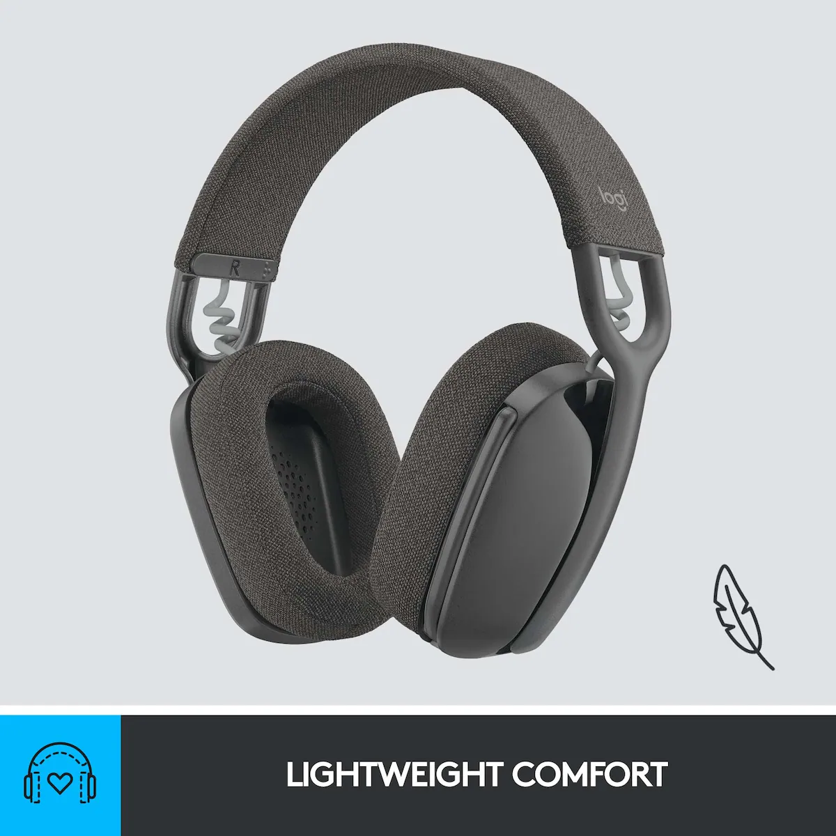 Logitech Zone Vibe 100 trådløst headset (grafitt)