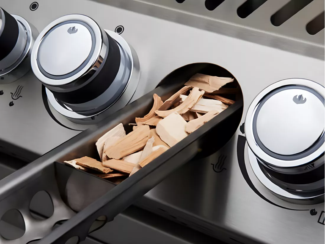 Barbecue gaz encastrable Prestige Pro 665 inox avec rôtissoire - Napoleon