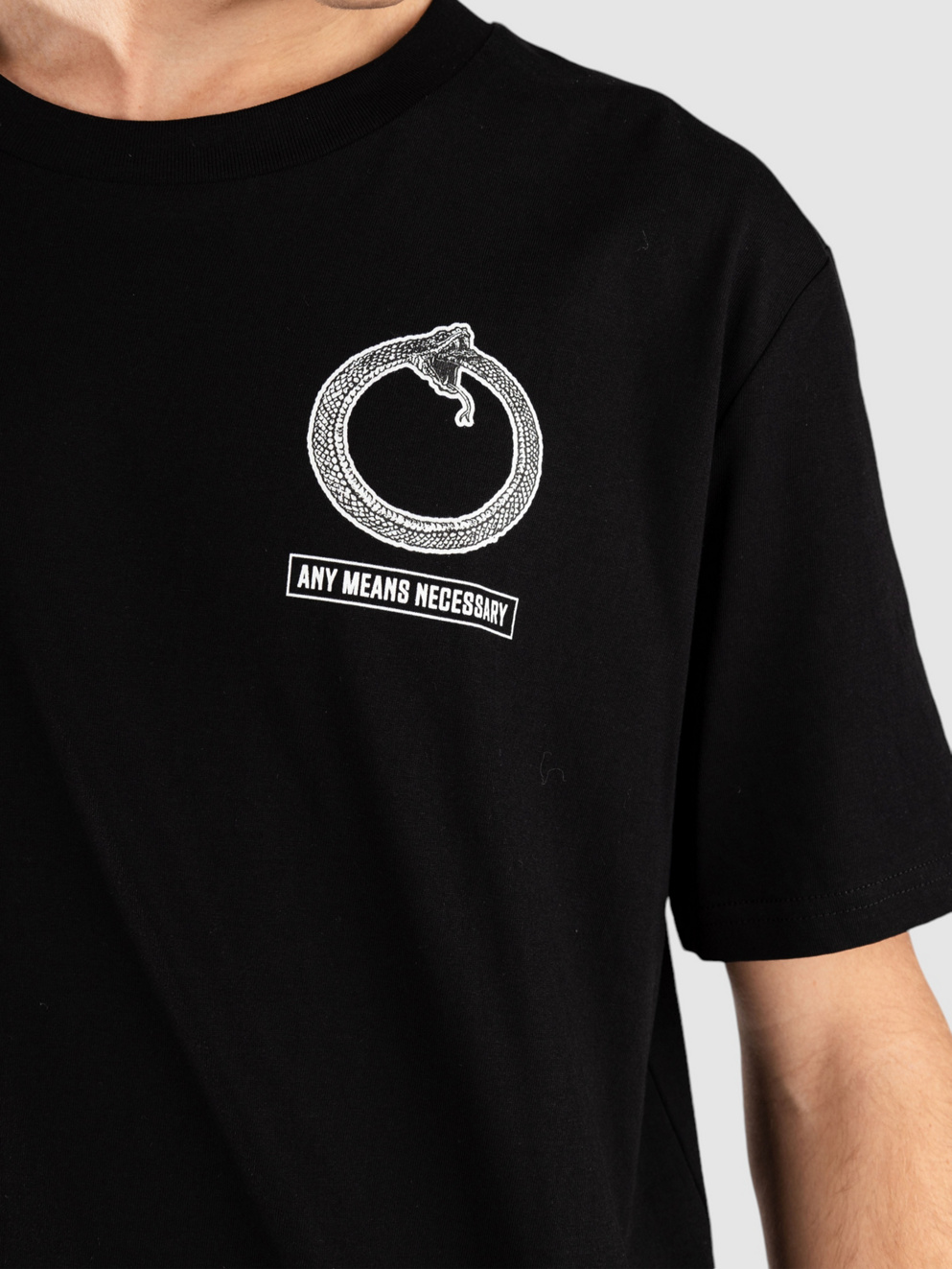 Any Means Necessary The World T-Shirt black