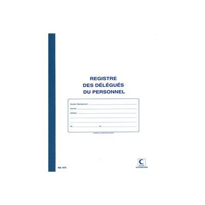 ELVE - Registre des délégués du personnel - 32 x 24 cm