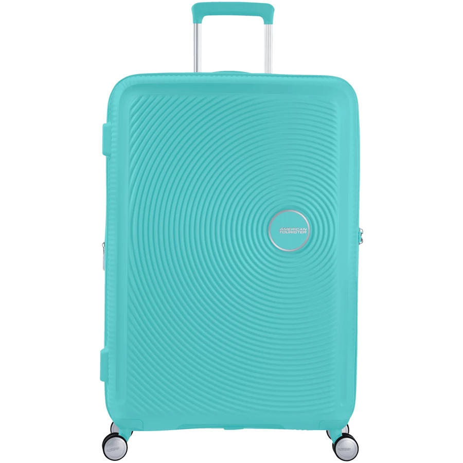 American Tourister Soundbox - 4-Rollen-Trolley L 77 cm erw. poolside blue